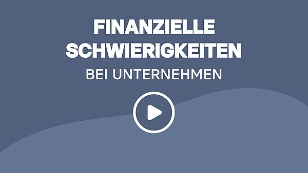 Finanzielle Schwierigkeiten bei Unternehmen