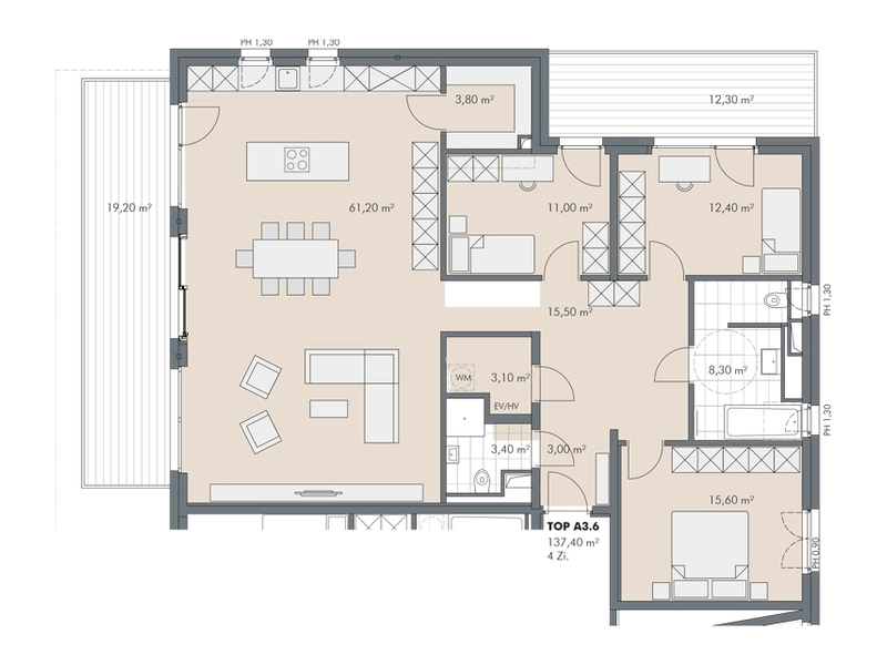 Großzügige 4-Zimmer Terrassenwohnung