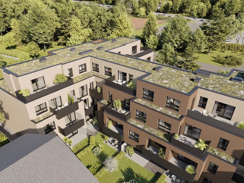 Vielfältige Freiflächen und Balkone für hohe Vermietbarkeit