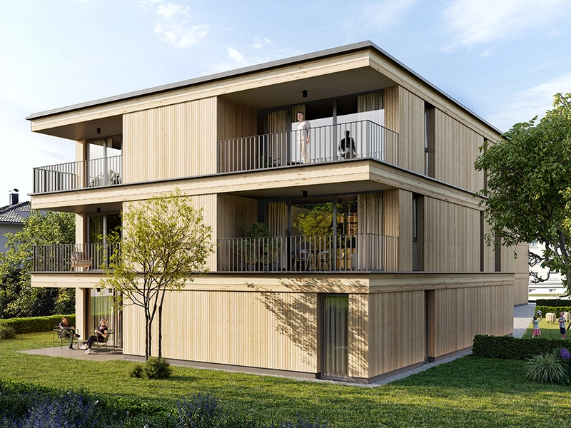 Wohnbauförderung möglich | Wohnen nahe alter Rhein | 2-Zimmer Dachgeschosswohnung (Top B05) 