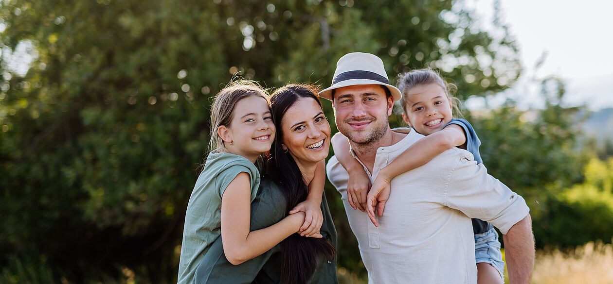 glückliche Familie 