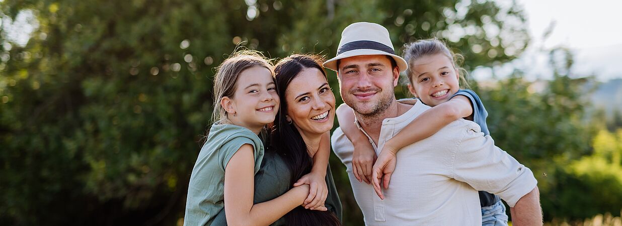 glückliche Familie 