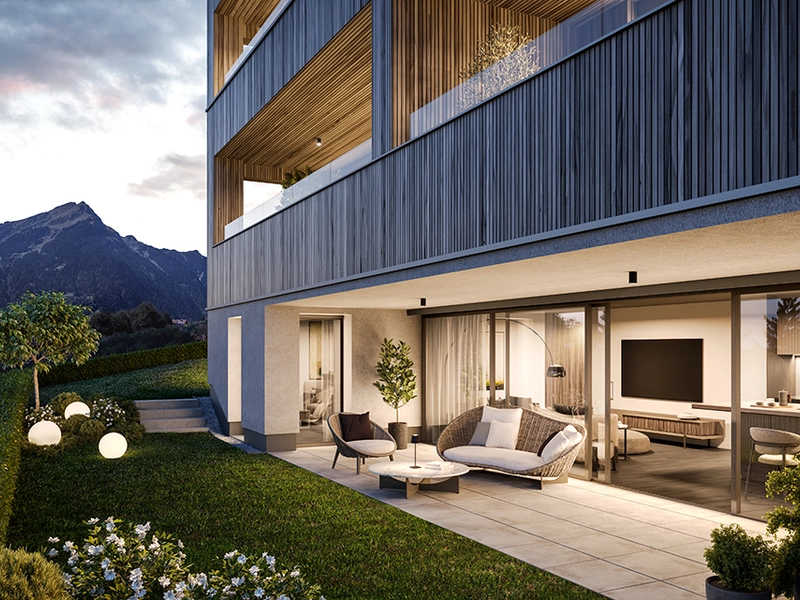 3-Zimmer Wohnung mit großer Terrasse in einzigartiger Lage (Top A2)