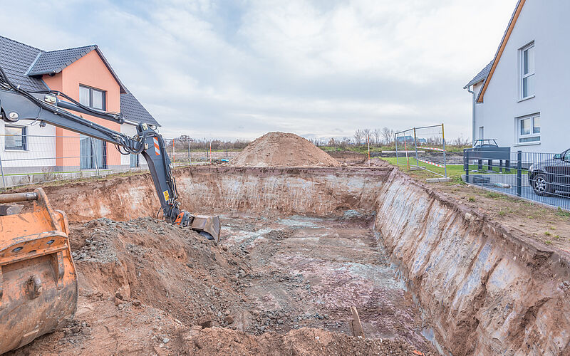 Keller wird ausgehoben