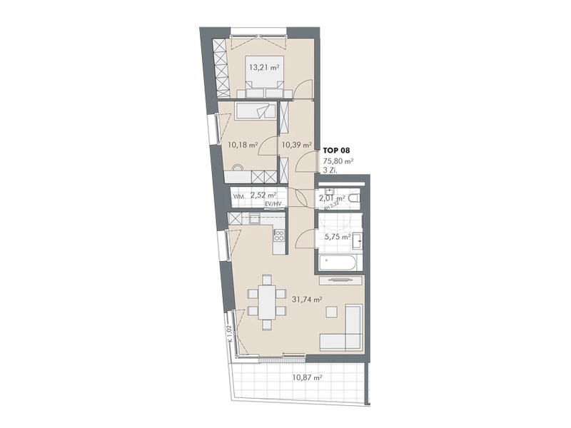 Premium-Wohnkomfort 3-Terrassenwohnung mit unverbaubarem Ausblick