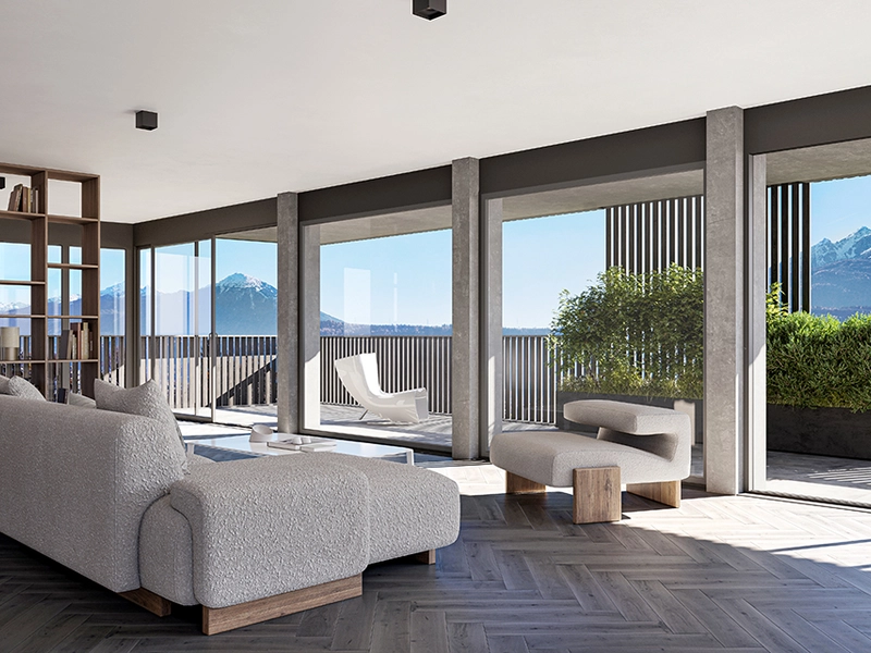 Premium Wohnkomfort 3- Zimmer Terrassenwohnung mit unverbaubarem Ausblick