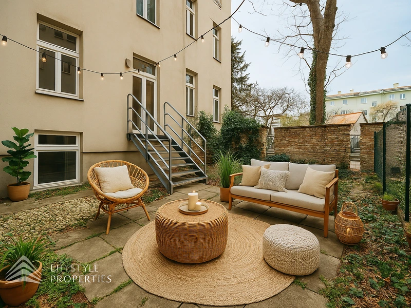 Helle 2-Zimmer Gartenwohnung mit bester Anbindung zum Stephansplatz