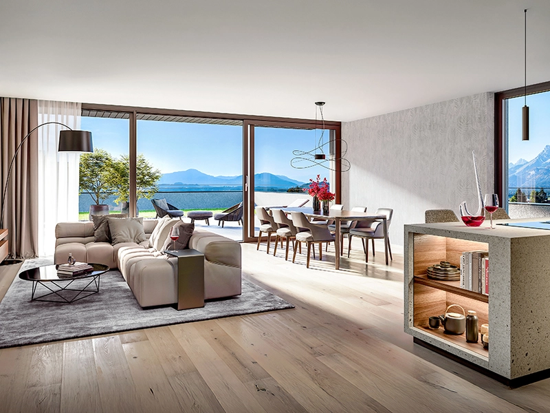Unverbaubarer Blick auf den Wilden Kaiser (3-Zimmer Wohnung)