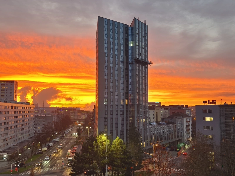 Urban Wohnen im High Five Linz ++ 1 Zimmer Wohnung im 14.OG++