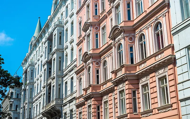 Historische Mietshäuser in Österreich