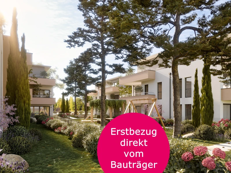 Vier Baukörper schaffen naturnahe Atmosphäre. Investieren Sie in BELLA VITA - Erwerb direkt vom Bauträger!