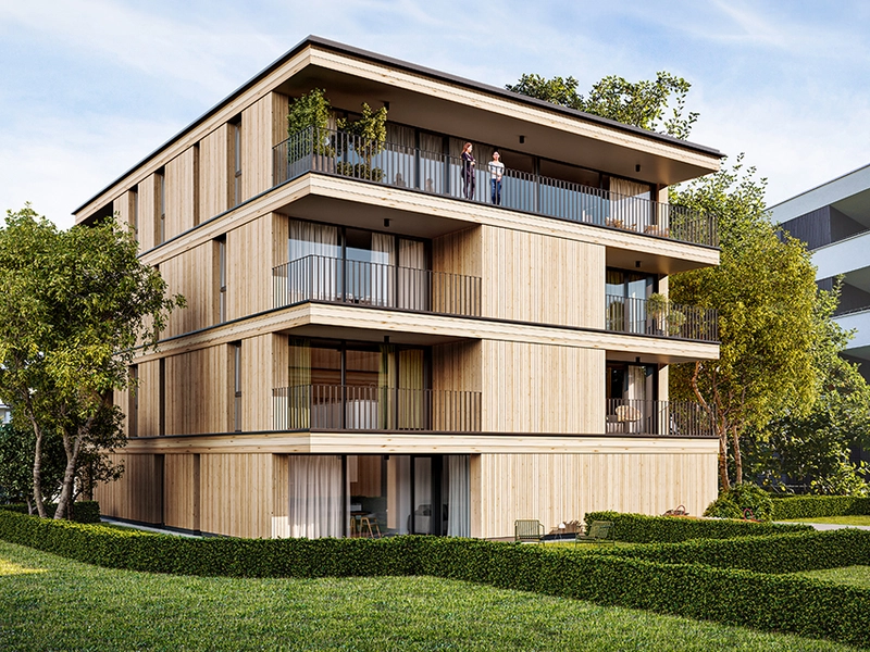 Wohnbauförderung möglich | Wohnen nahe alter Rhein | 2-Zimmer Dachgeschosswohnung (Top B05) 