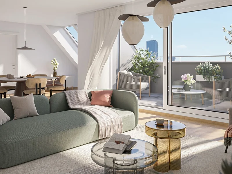 Luxuriös über den Dächern Wiens: Dachgeschoßwohnungen und Penthouses