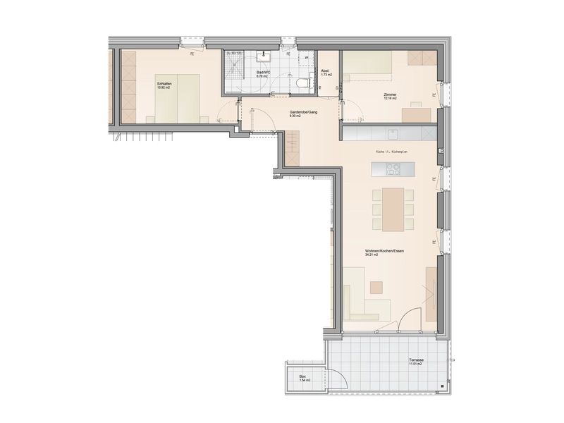 Hohe Wohnbauförderung: 3-Zimmer Terrassenwohnung (Top A4)