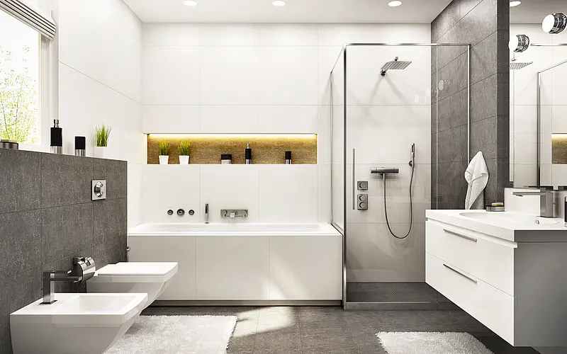 modernes Badezimmer  