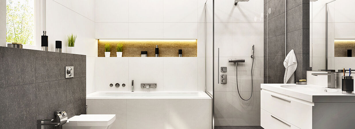 modernes Badezimmer  