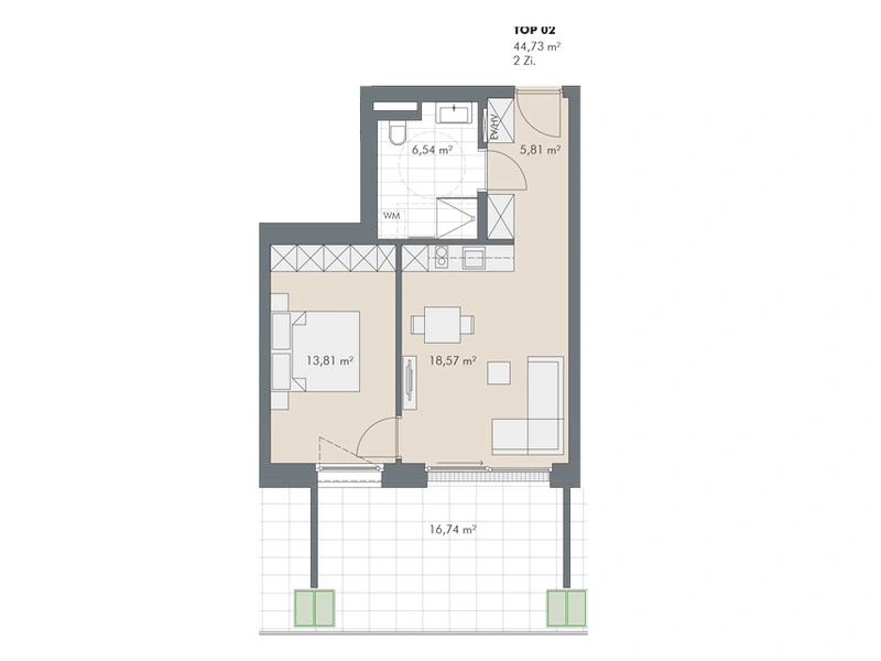 Premium 2-Zimmerwohnung zum selbst bewohnen oder als Anlegerhit