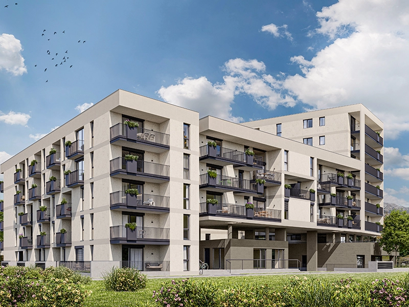 2-Zimmer Wohnung mit Balkon Richtung ruhigen Innenhof (Top A4.2)