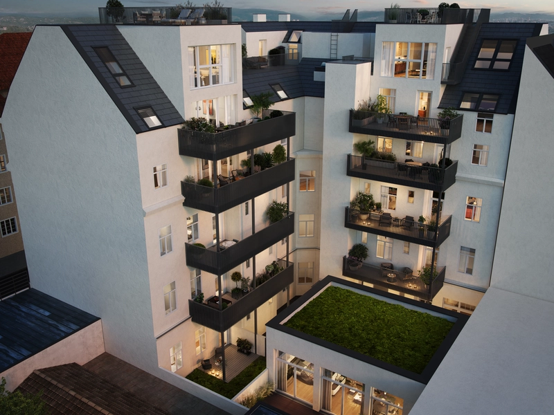 Renditepotenzial im Grünen von Wien: Dachgeschoßausbau in der Meißnergasse!