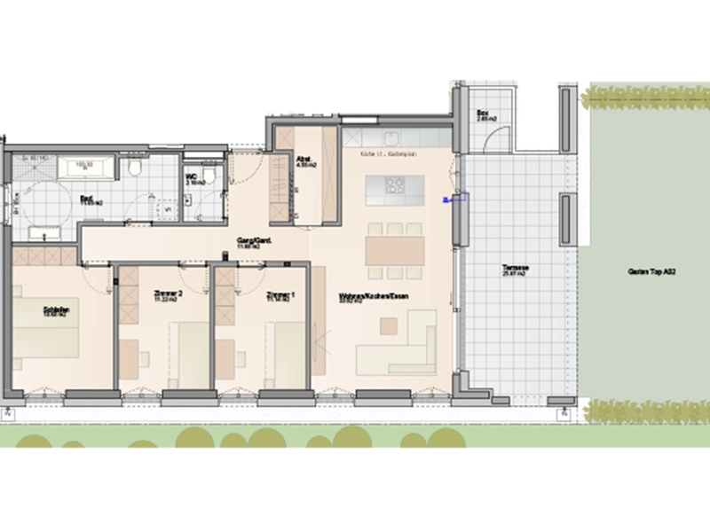 Baustart bereits erfolgt: 4-Zimmer Gartenwohnung | Wohnbauförderung (Top A02)