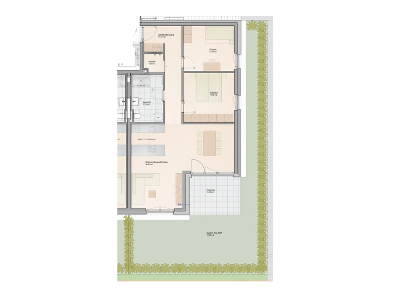 3-Zimmer Wohntraum mit 73 m² Garten und Wohnbauförderung (Top A02)