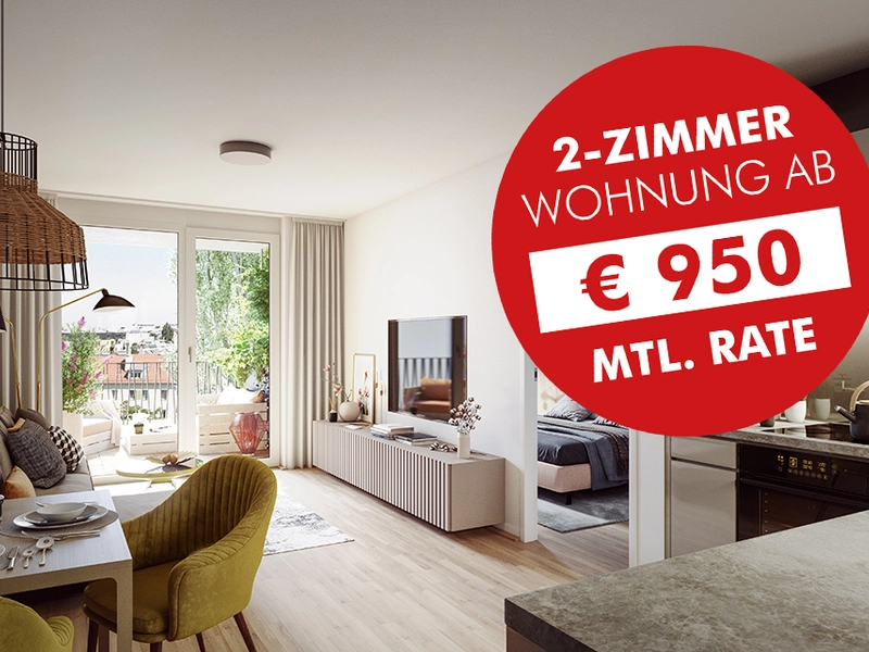 Klimatisierte südseitige 2-Zimmer Wohnung im 8. OG zu Sonderkonditionen