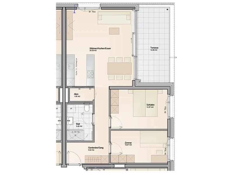 HOHE WOHNBAUFÖRDERUNG | Zuhause fast am See | tolle Raumaufteilung | 3-Zimmer Wohnung mit Terrasse (Top A06)