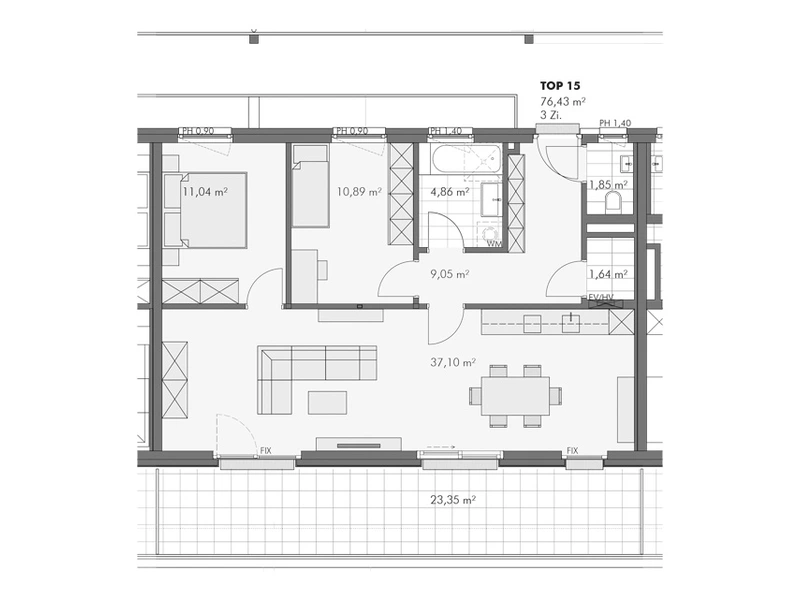 Sonnenverwöhnte 3-Zimmer DG-Wohnung