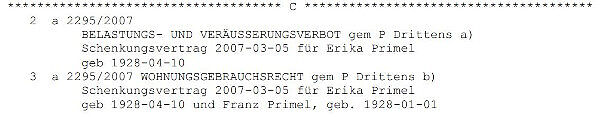 wohnrecht im grundbuch