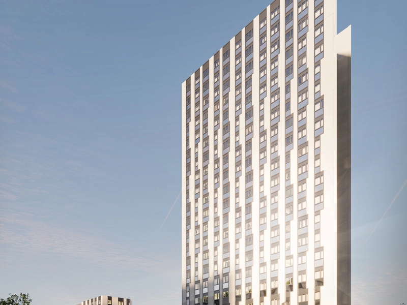 Moderne 2-Zimmer-Wohnung im 10.OG mit Einbauküche und Co-Working-Raum– Perfekt für junge Paare!