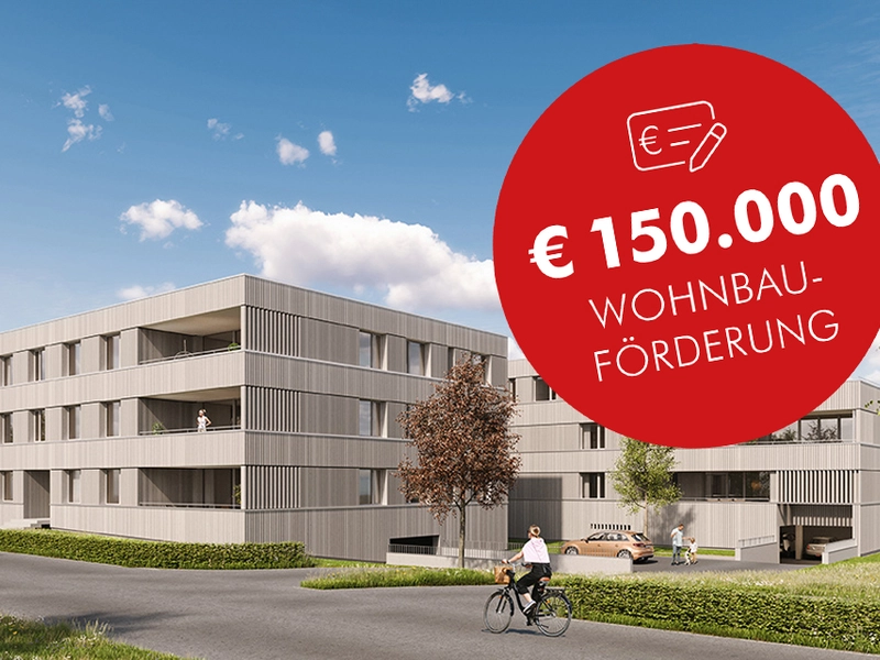 WOHNBAUFÖRDERUNG | Ihr Wohnglück im Naherholungsgbiet am Rhein | 3-Zimmer Wohnung (Top B03)