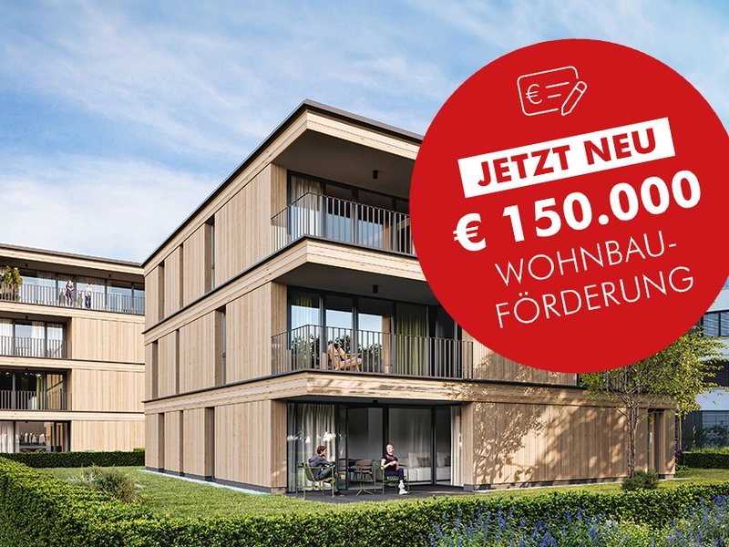 Wohnbauförderung möglich | Wohnen nahe alter Rhein | 2-Zimmer Dachgeschosswohnung (Top B05) 