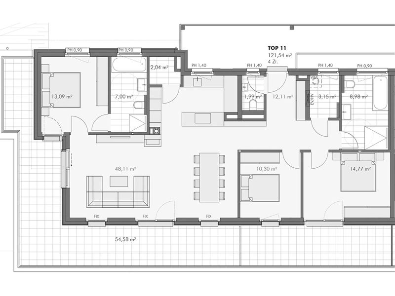 Exklusive 4-Zimmer Dachgeschosswohnung