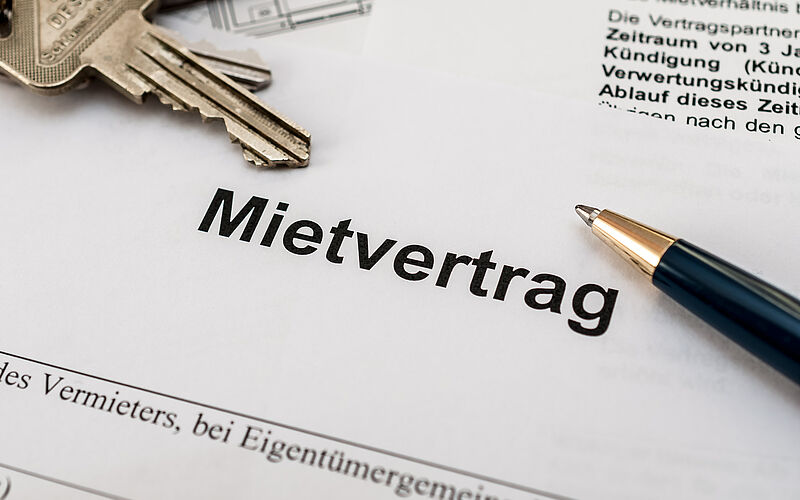 Wohnungsmietvertrag unterschreiben