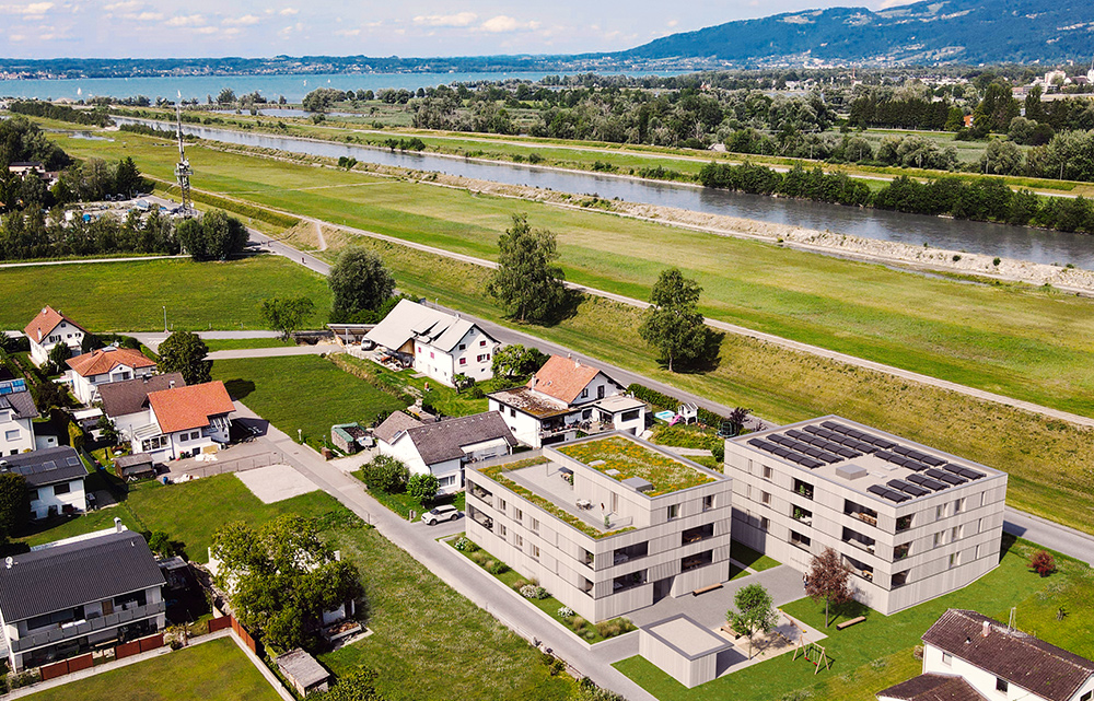 Wohnbauförderung möglich | Mitten in der Natur | 3-Zimmer Wohnung am Rheindamm (Top B01)