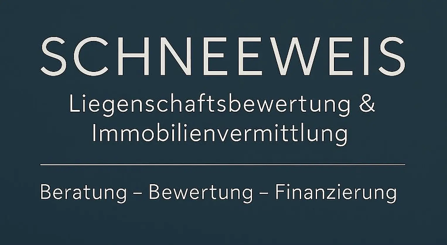 SCHNEEWEIS Liegenschaftsbewertung & Immobilienvermittlung 